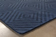 RUG455 - 8' X 11'  Purple Hand Tufted Geometric Rug