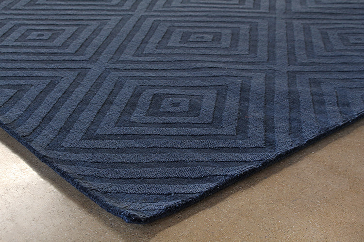 RUG455 - 8' X 11'  Purple Hand Tufted Geometric Rug