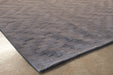 RUG456 - 8' X 11' Slate Gray Hand Loomed Geometric Wool Rug