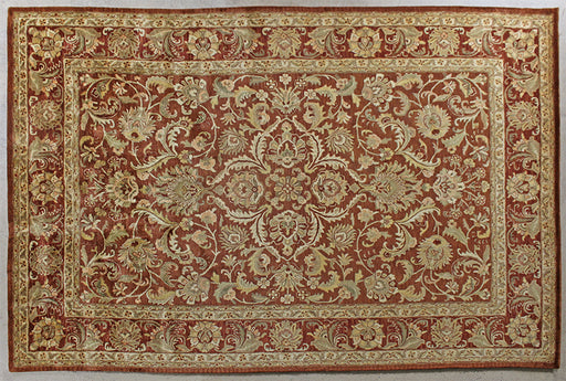 RUG458 - 9'3 x 13' Brown Persian Style Tufted Wool Rug 