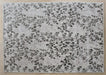 RUG464 - 8' x 10' Silver And Grey Leaf Tufted Wool Rug