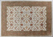 RUG467 - 8' x 11' Ivory & Red Persian Style Tufted Wool Rug