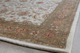 RUG467 - 8' x 11' Ivory & Red Persian Style Tufted Wool Rug