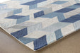 RUG486 - 5x8 Arazad Rug In Blue-Ivory 