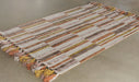 RUG516 - 5' X 7'6" Oatmeal And Spice Wool Hooked Rug
