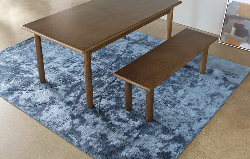 8'x10' Blue Arch Tufted Rug