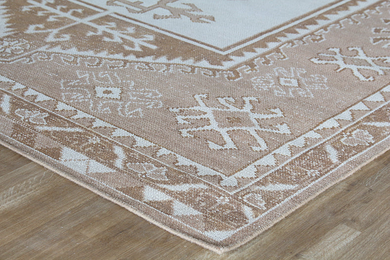 8 X 10 Knotted Neutral Turkish Rug