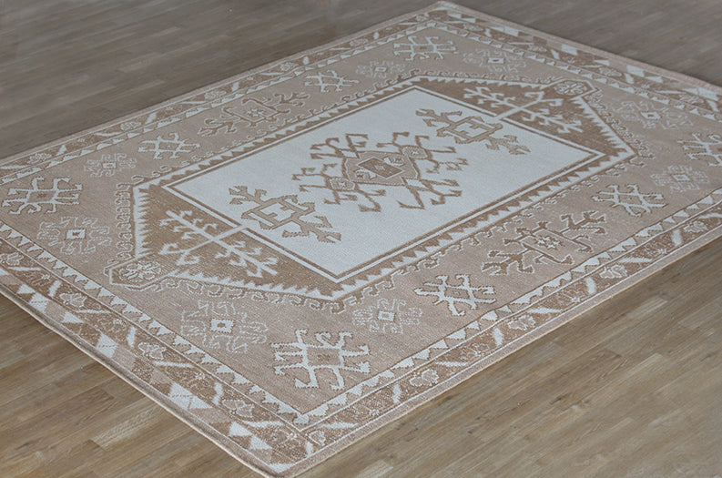 8 X 10 Knotted Neutral Turkish Rug