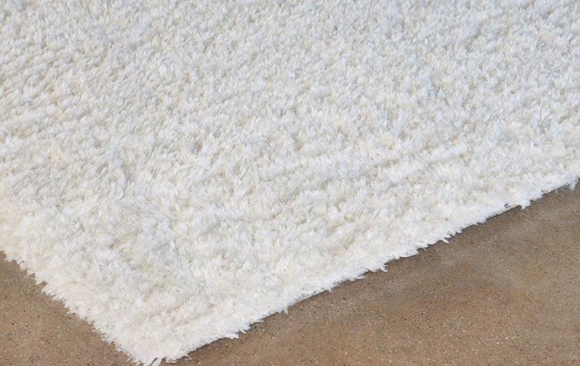 7'-9" X 9'-9" Ivory Kayla Shag Rug