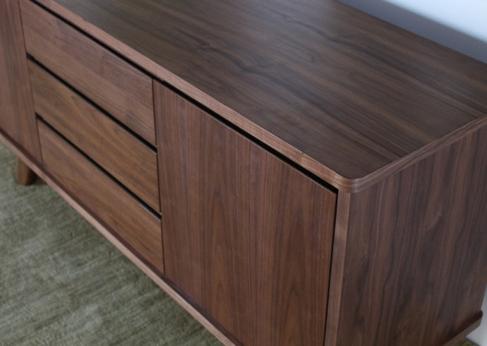 Modern Natural Walnut Buffet