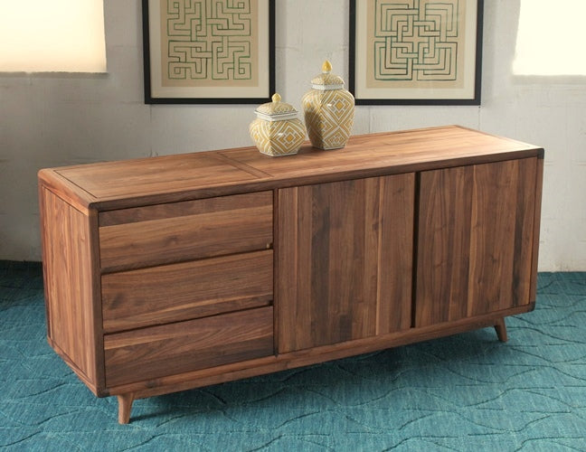 Vintage Sideboard in American Black Walnut