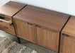 SB47 Danish Modern Media Cabinet with Side Drawers 