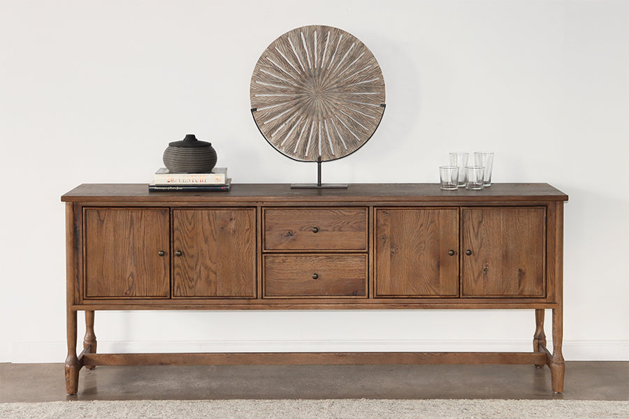 Weathered Oak Country Wide Sideboard