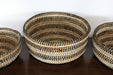 SBASK14 - Set Of 3 Nihom Woven Straw Baskets