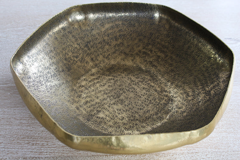 SBOWL12 Set of 2 Valton Hammered Metal Bowls