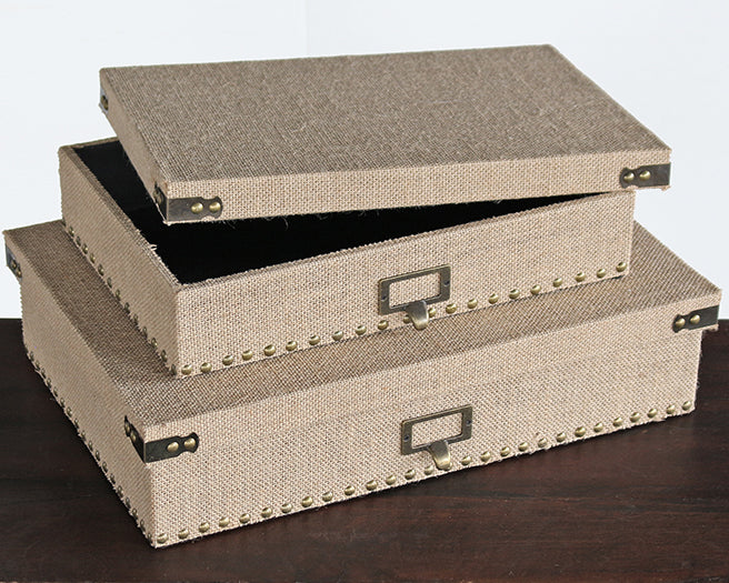 SBOX08 Set of 2 Corbin Document Boxes