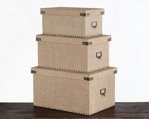 SBOX09 Set of 3 Corbin Storage Boxes