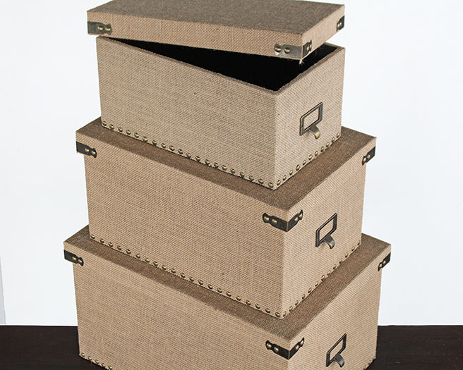 SBOX09 Set of 3 Corbin Storage Boxes