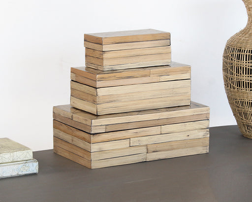 SBOX10 - Set Of 3 Bamboo Boxes