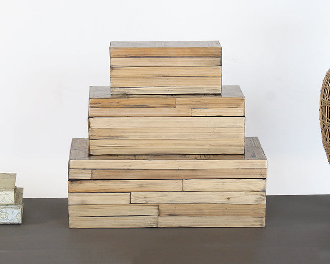 SBOX10 - Set Of 3 Bamboo Boxes