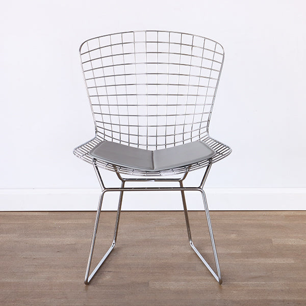 Bertoia Style Chrome Wire Side Chair