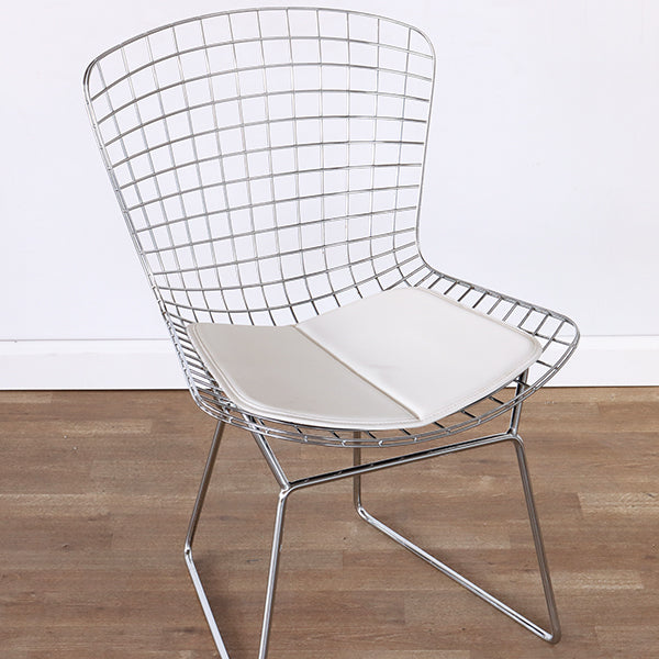 Bertoia Style Chrome Wire Side Chair
