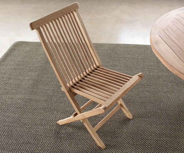 Natural Teak Folding Chair