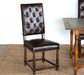SC140 Connor Tufted Leather Dining Chair
