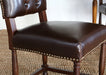SC140 Connor Tufted Leather Dining Chair