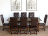 SC140 Connor Tufted Leather Dining Chair