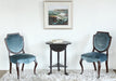 ET371 Mahogany Footed Side Table