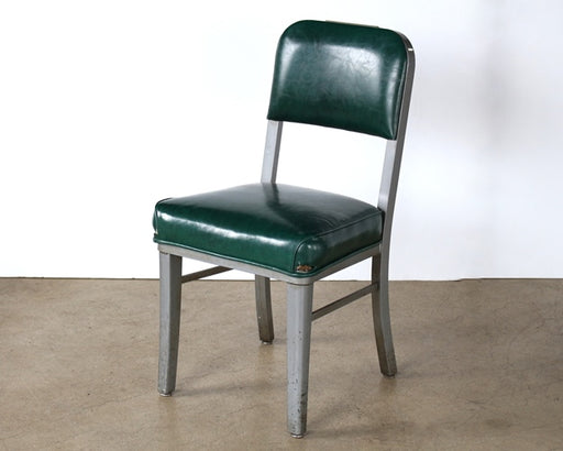 SC143 - Green Vinyl Steelcase Side Chair