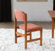 SC149 Danish Modern Side Chair with Orange Upholstery 