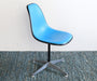 SC163 Blue Vinyl Herman Miller Eames Shell Chair, Vintage 1970's 