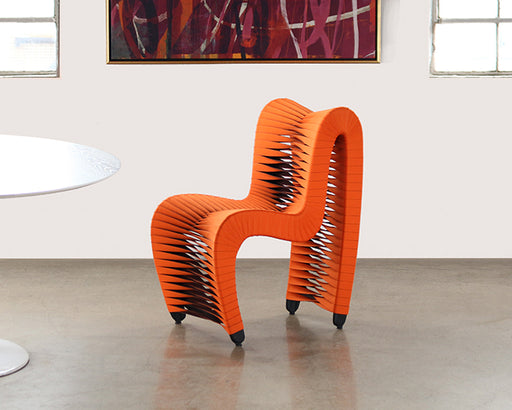 SC177 Seat Belt Dining Chair in Orange