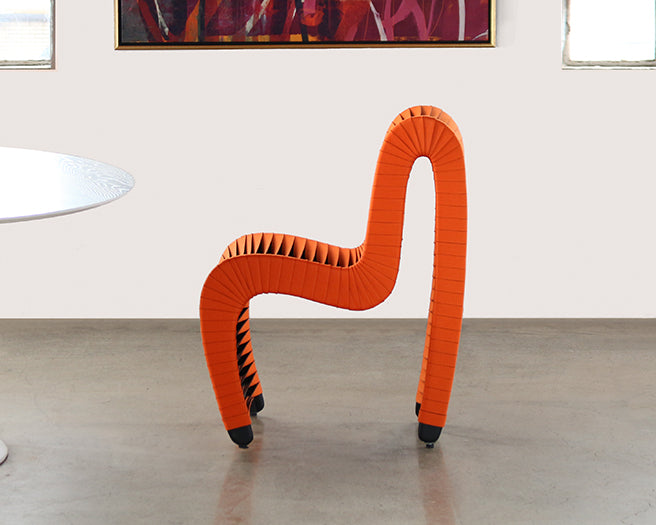 SC177 Seat Belt Dining Chair in Orange