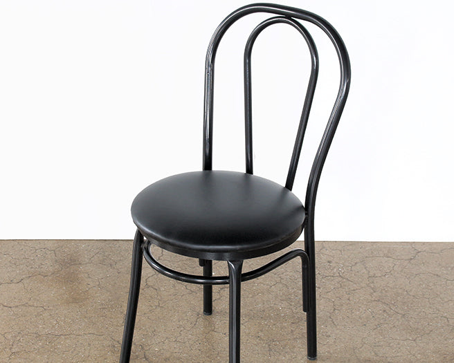 Black Arc Metal Side Chair
