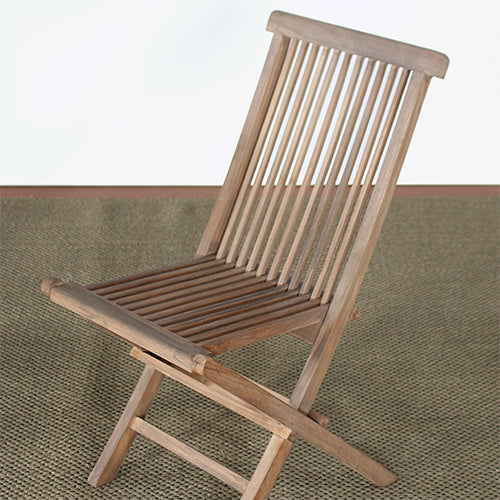 Weathered Teak Folding Chair