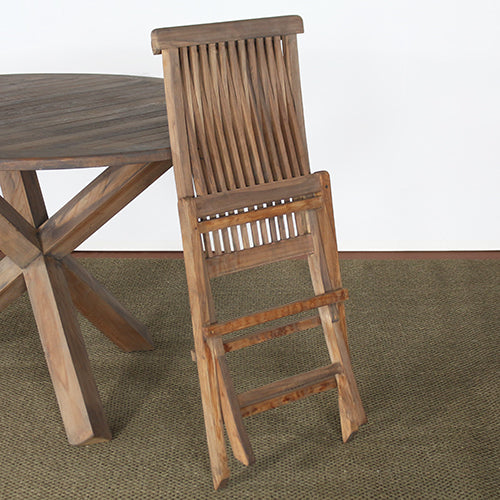 Weathered Teak Folding Chair