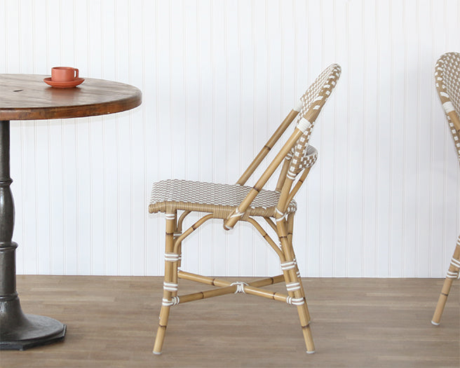 Faux Rattan Bistro Chair