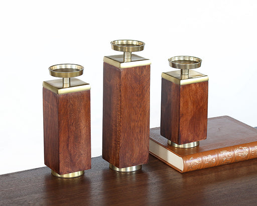 SCAN41 Set of 3 Eden Candleholders
