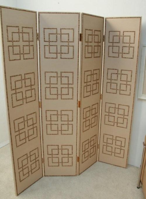 scr19 ivory and brass nail head screen 8