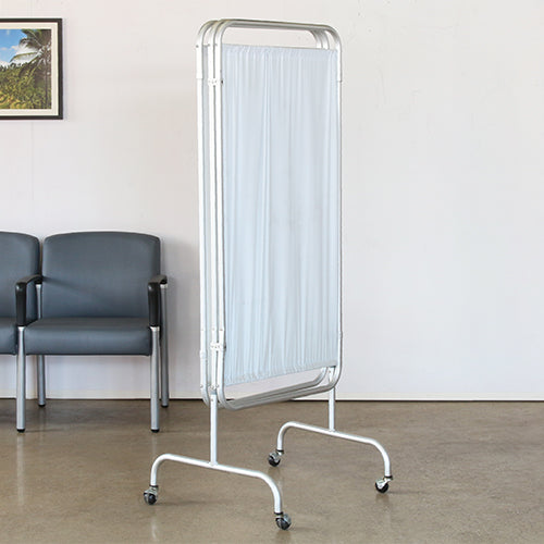 SCR34 - 3 Panel White Privacy Screen