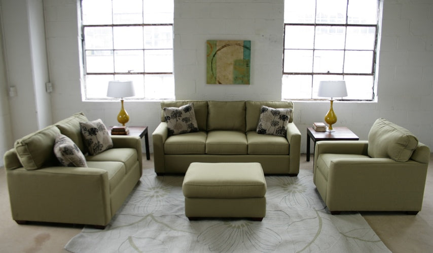 Celery Contemporary Loveseat