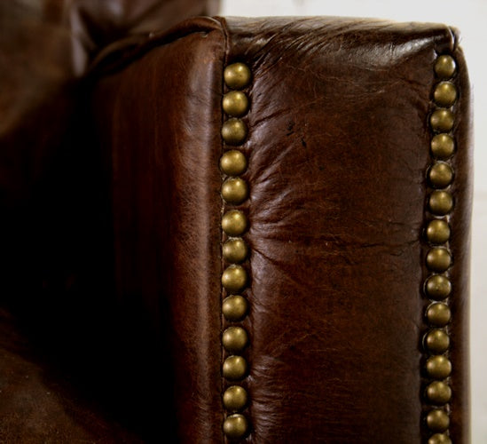 Larkin 88" Sofa in Cigar Leather