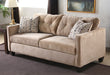 SF151 Caramel Tufted Velvet Sofa