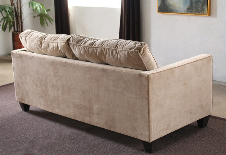 SF151 Caramel Tufted Velvet Sofa