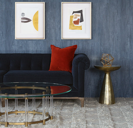 Griffon Tufted Sofa in Plush Navy