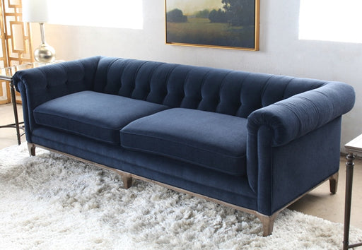 SF161 Griffon Tufted Sofa in Plush Navy