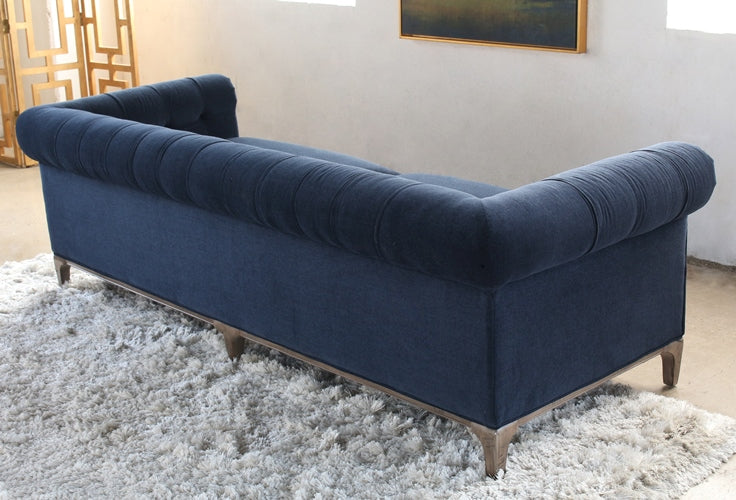 SF161 Griffon Tufted Sofa in Plush Navy